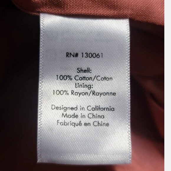 L*SPACE Horizon Ribbed Corduroy Cotton Cropped Puffer Jacket Women XS Desert Sun - Picture 16 of 16